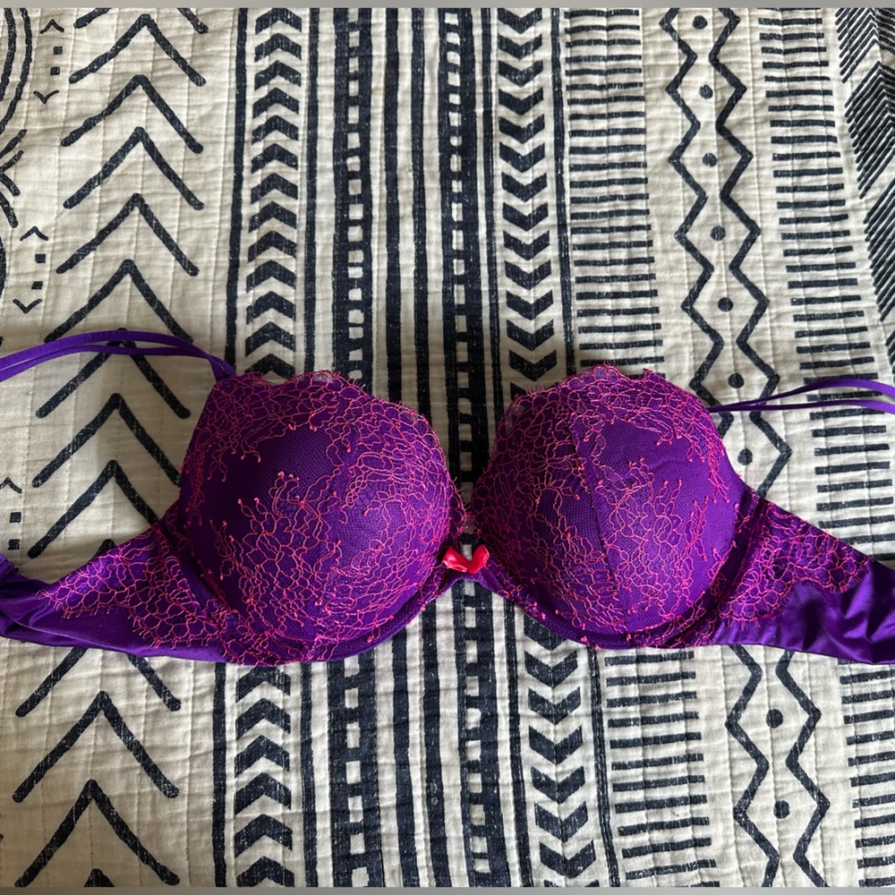 Eyelash lace Victoria secret very sexy push up bra